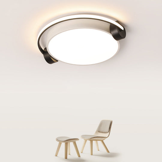 Nordic Acrylic Ceiling Lamp With Headphone Design For Dorm Room