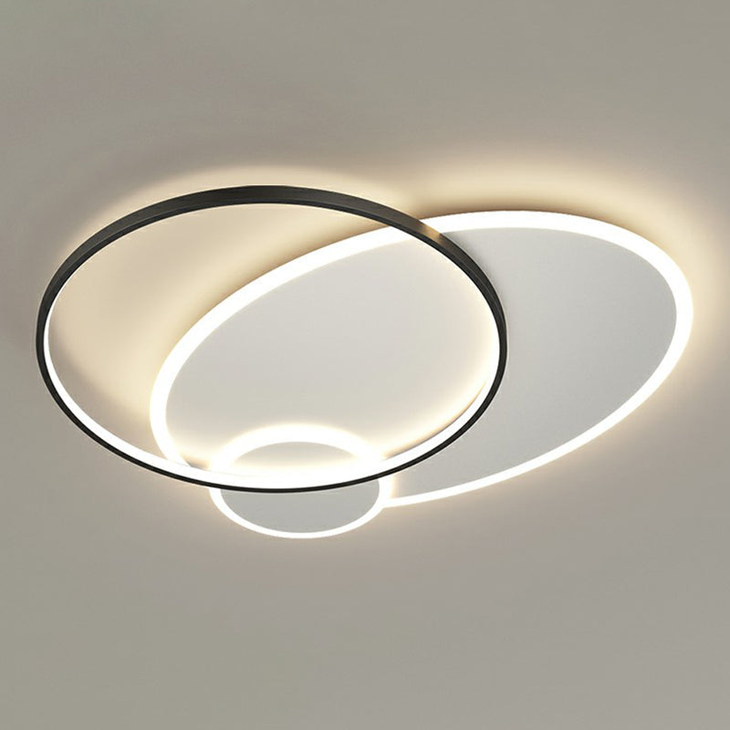 Modern 3 - Loop Led Flush Mount Ceiling Light For Living Room