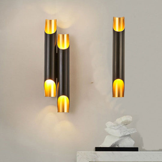 Modern Tubular Aluminum Wall Sconce For Living Room Lighting