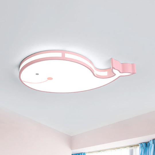 Whale Baby Cartoon Led Flush Mount Ceiling Light For Bedroom’ This Revised Title Maintains The