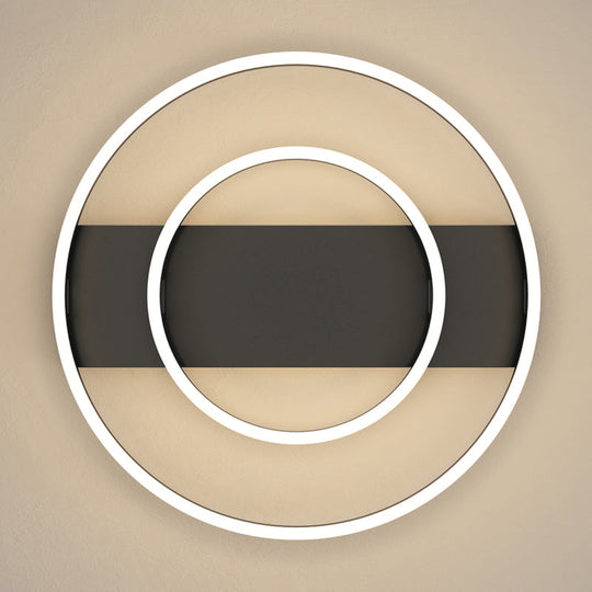 Contemporary Geometric Semi - Flush Acrylic Bedroom Ceiling Light