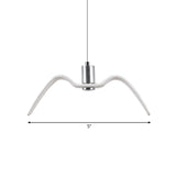 Alkalurops - Nautical Seagull Hanging Light: Led Pendant Lamp White
