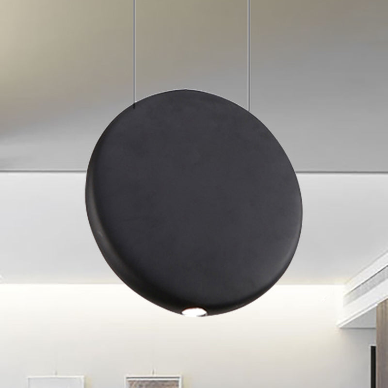 Nordic Led Resin Hanging Lamp Black/Grey/Green Round Suspension Pendant Warm/White Light 6’/8.5/12’W