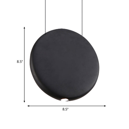 Modern Nordic Resin Pendant Lamp In Black/Grey/Green With Led Warm/White Light 3 Sizes