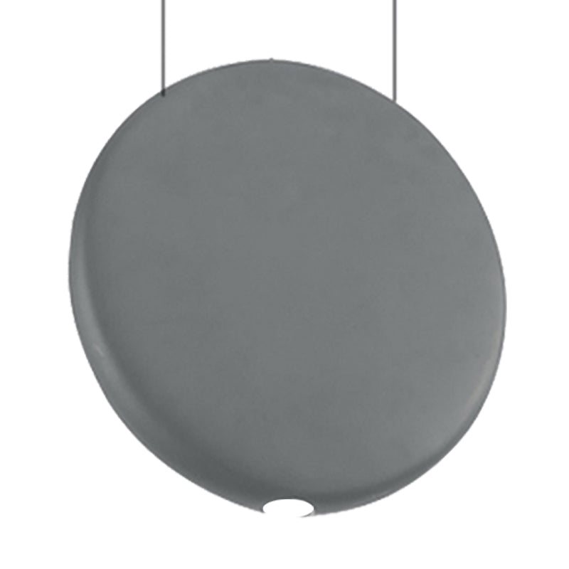 Nordic Led Resin Hanging Lamp Black/Grey/Green Round Suspension Pendant Warm/White Light 6’/8.5/12’W