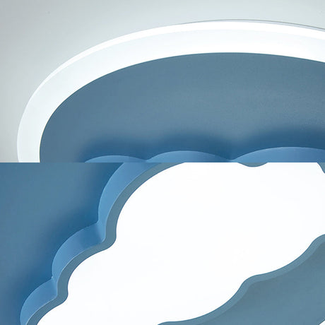 Nordic Cloud Metal Ceiling Lamp - Flush Mount For Childs Bedroom