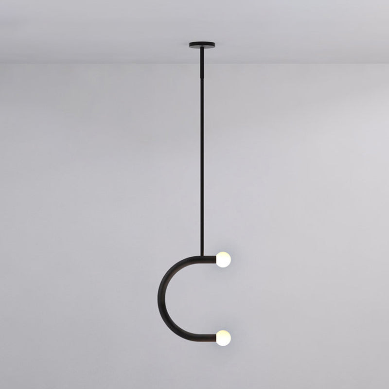 C-Shaped Metal Black Led Pendant Light For Dining Room - Simple Style
Or
Simple Style