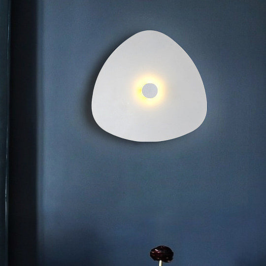 Modern Flaky Sconce Light: 7/9/11 Acrylic Led Wall Mounted Fixture In Grey/White White / 7
