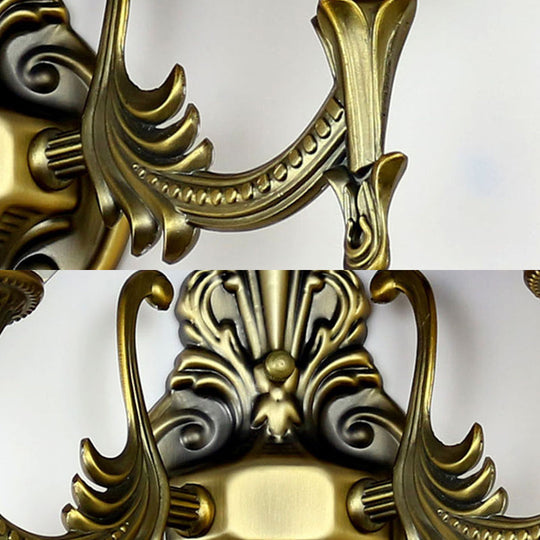 Tiffany Stained Glass Sconce Lighting With Dual Head Bowl Design For Bedroom Wall Mount In