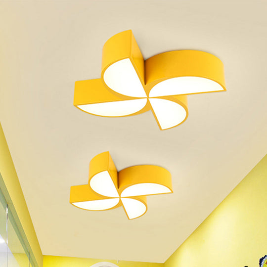 Modern Acrylic Toy Windmill Ceiling Light: Perfect For Game Rooms And Hallways Yellow / 19.5 White