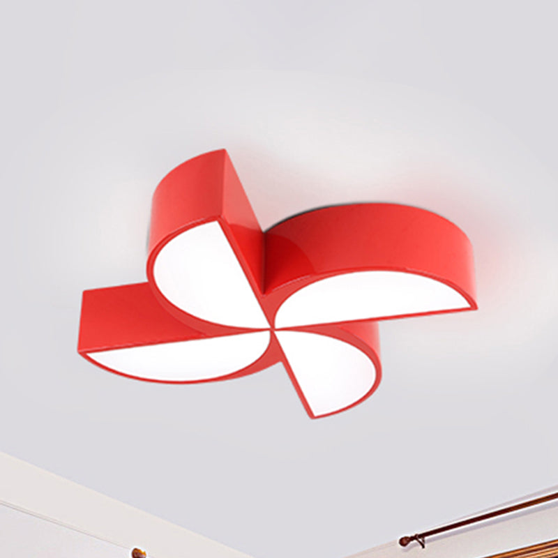 Modern Acrylic Toy Windmill Ceiling Light: Perfect For Game Rooms And Hallways Red / 19.5’ White
