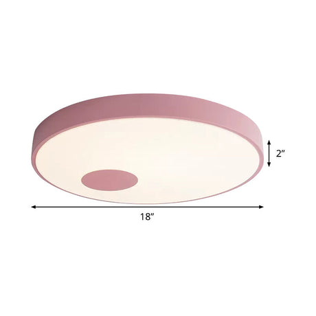 Sleek Nordic Candy Colored Ceiling Lamp For Kindergartens