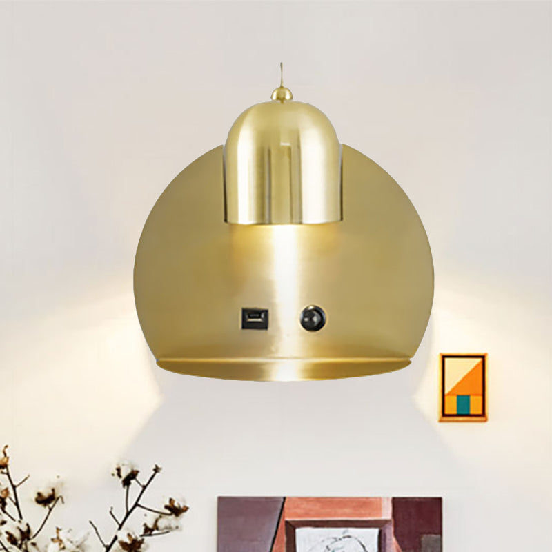 Modern Metal Wall Lamp With 1 Light For Study - Simple & Sleek Design Versatile Lighting Support