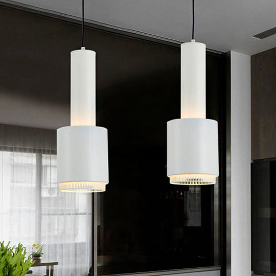 Modernist Black/White Hand Grenade Pendant Light For Restaurant