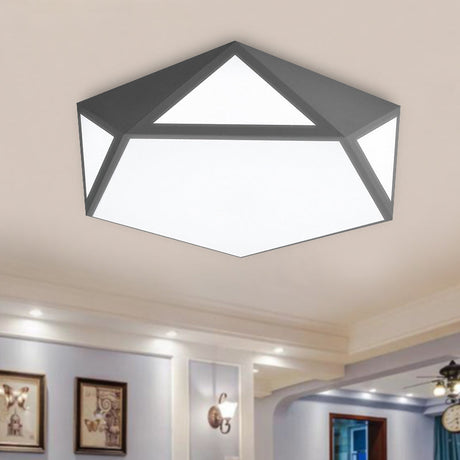 Modern Nordic Candy Ceiling Lamp - Led Flushmount Light For Corridor Decor Grey / 16.5 White