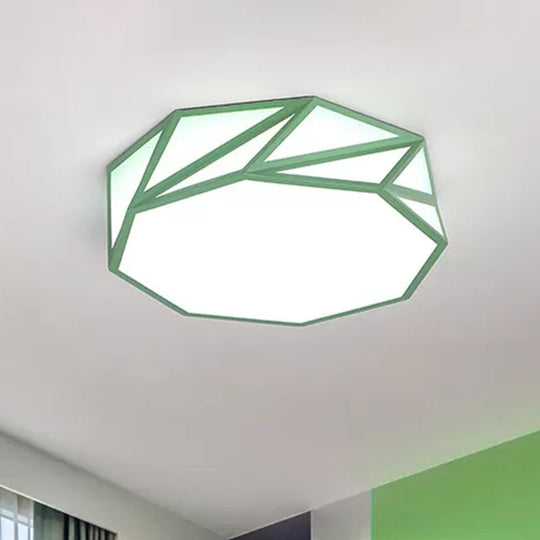 Macaron Led Ceiling Light: Stylish Flushmount For Adult Kid Bedroom