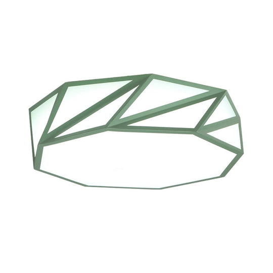 Macaron Led Ceiling Light: Stylish Flushmount For Adult Kid Bedroom