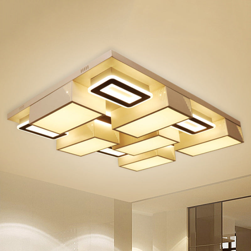 21.5/29.5 Modern Acrylic Led Flush Ceiling Light For Living Room In Warm/White/Natural White / 29.5