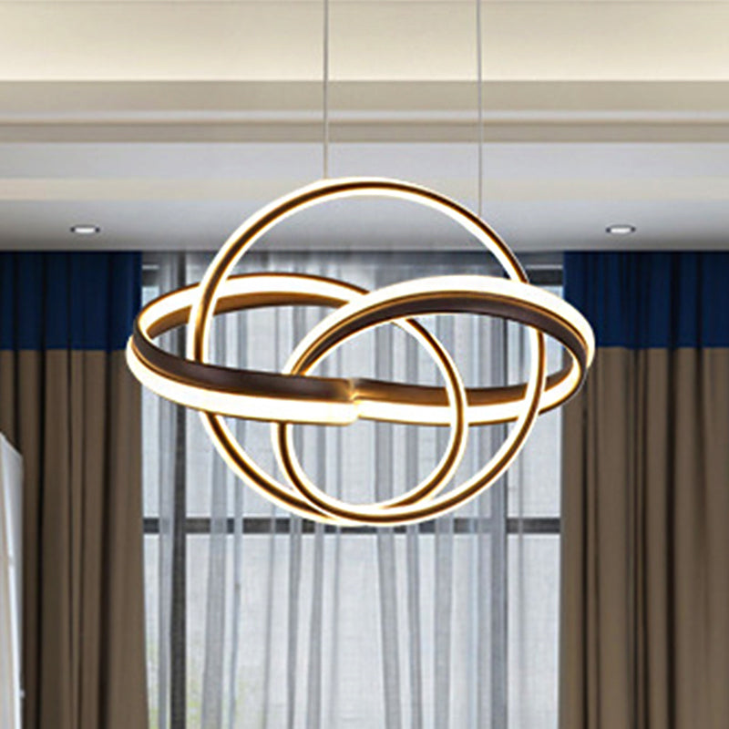 Minimalist Led Chandelier Light: Sleek Acrylic Finish Perfect For Living Room Coffee