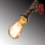 Industrial Iron Exposed Bulb Pendant Ceiling Light - Bronze Finish 1-Light Restaurant Down Lighting