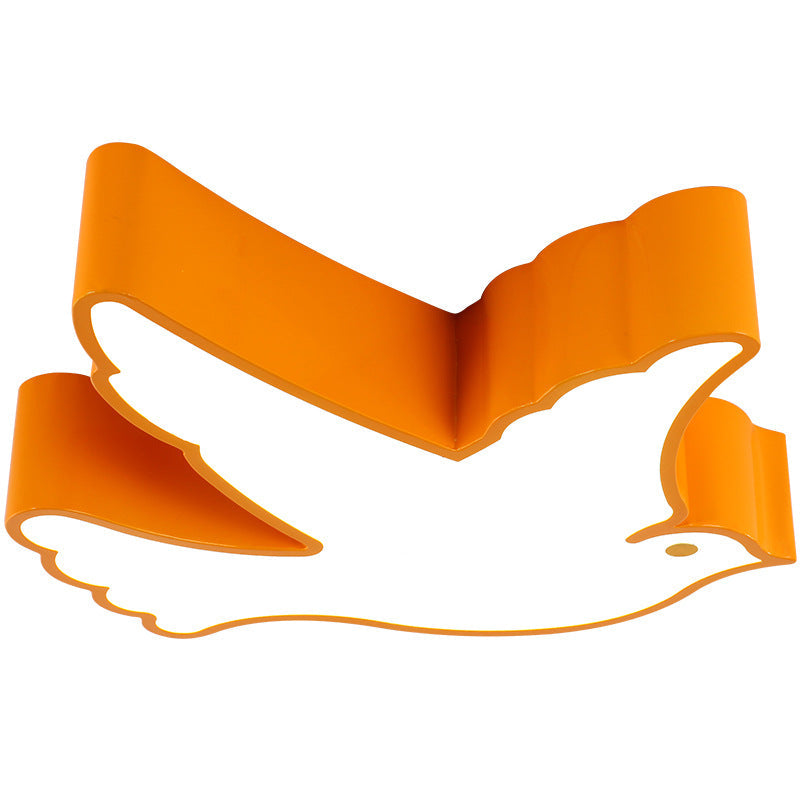 Cartoon Led Acrylic Bird Ceiling Light Fixture For Nursery School