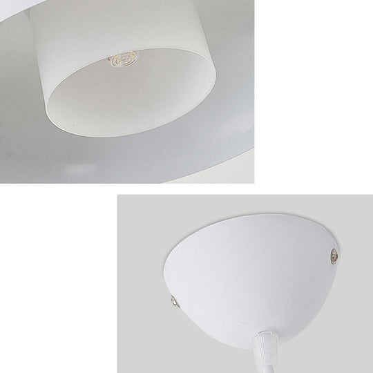 Macaron Aluminum Pendant Lamp: Stylish Single-Bulb Ceiling Hang Light With Acrylic Shade
