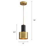 Grenade-Shaped Metal Pendant Lamp For Modern Living Room