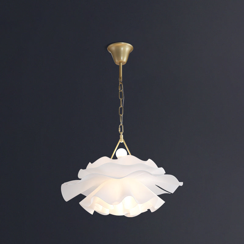 Minimalist Acrylic Flower Pendant Lighting: 2-Light Ceiling Fixture For Living Room Gold / 21.5’’