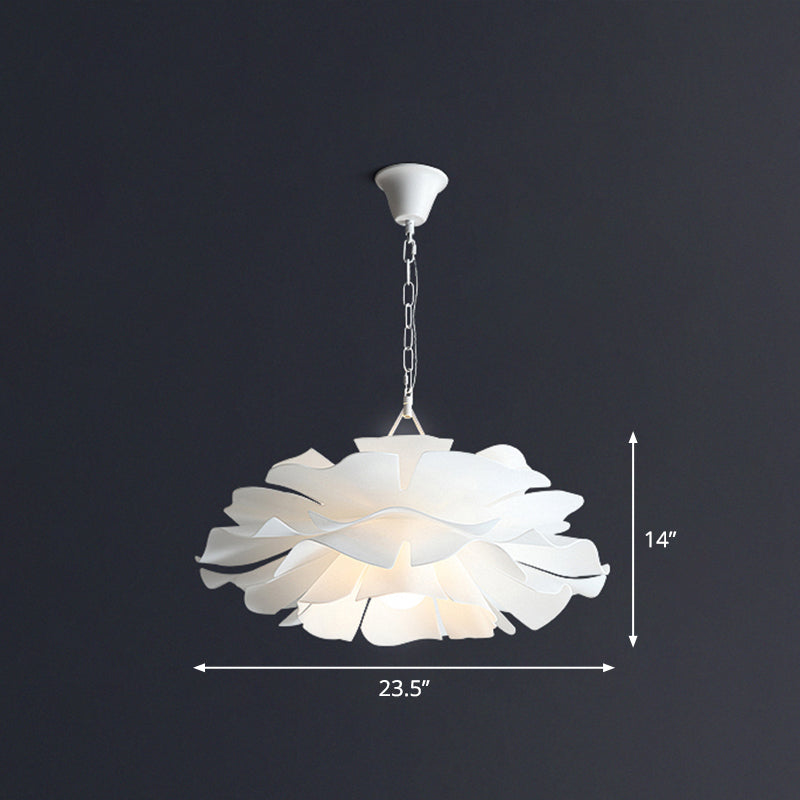 Minimalist Acrylic Flower Pendant Lighting: 2-Light Ceiling Fixture For Living Room