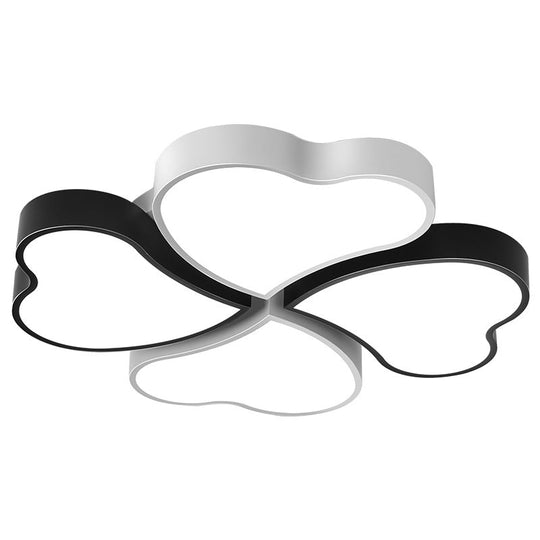 Nordic Style Led Ceiling Lamp - Clover Shaped Flush Mount Light Fixture