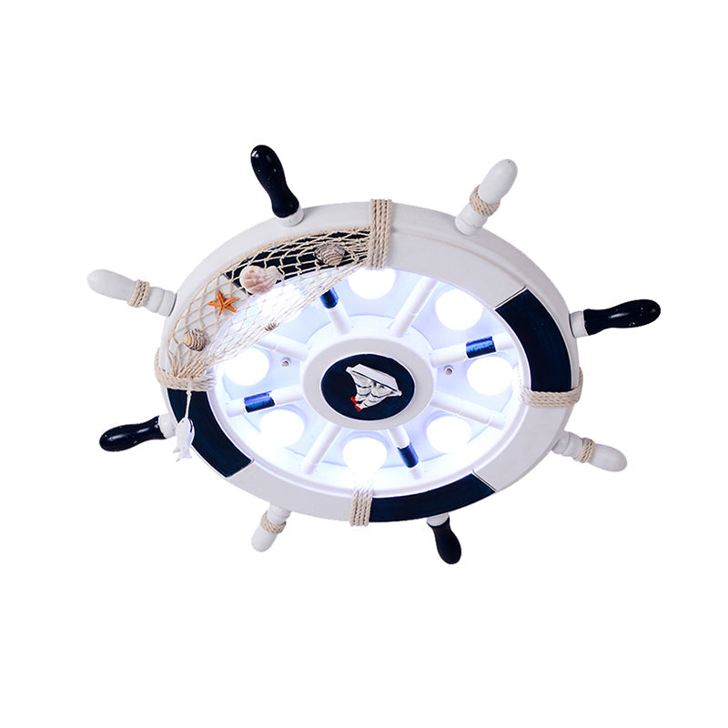 Modern Led Flush Mount Ceiling Light For Childs Mediterranean-Style Bedroom