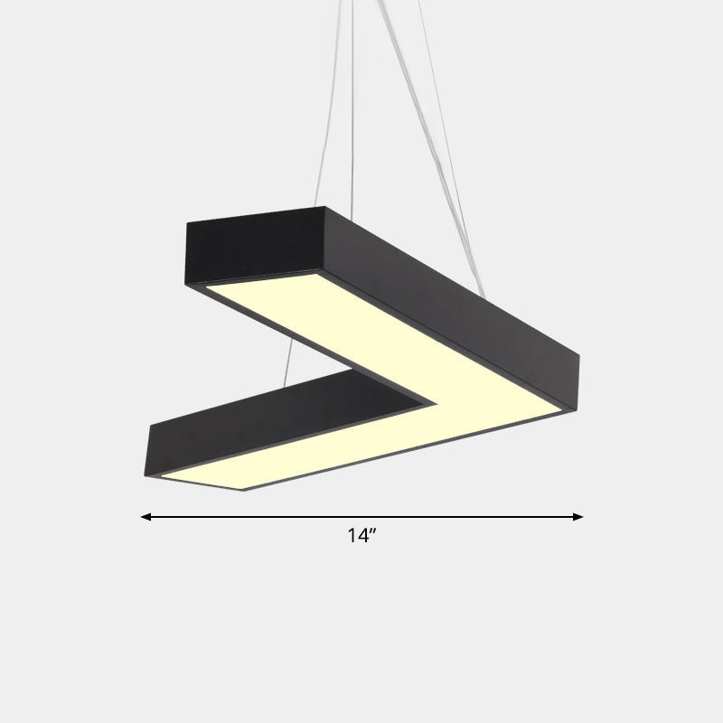 Sleek Metal V-Shaped Led Flush Mount Ceiling Light For Reception Room