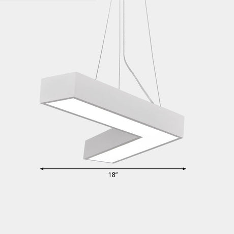 Sleek Metal V-Shaped Led Flush Mount Ceiling Light For Reception Room