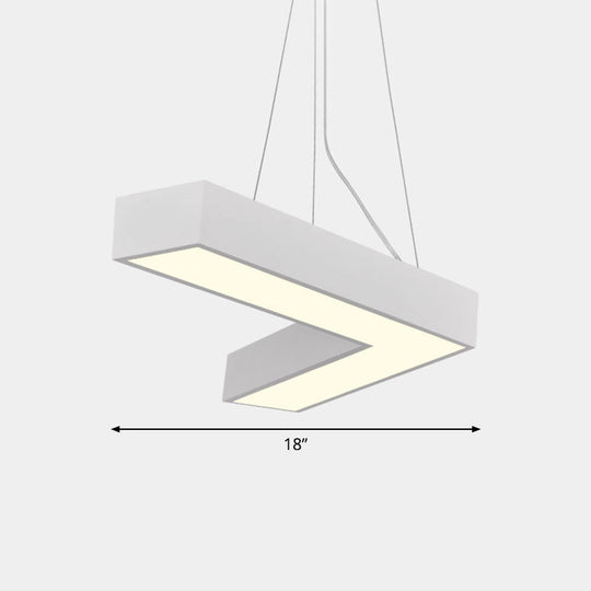 Sleek Metal V - Shaped Led Flush Mount Ceiling Light For Reception Room
