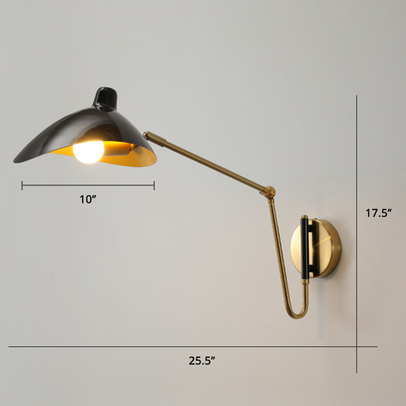 Duckbill Reading Light Metal Sconce - Adjustable Joint Perfect For Single Bedroom