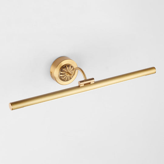 Metal Led Picture Light Traditional Vanity Sconce With Swing Arm - Ideal For Bathrooms