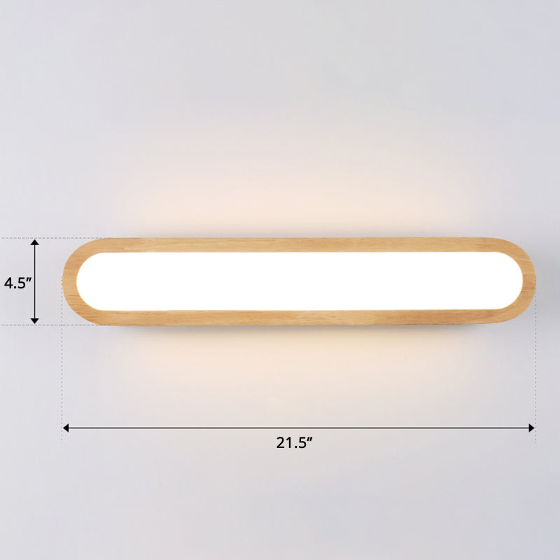 Sleek Led Wall Sconce With Acrylic Diffuser - Ideal For Hallways