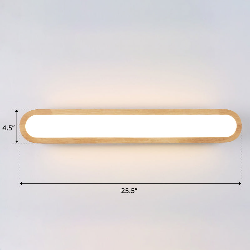 Sleek Led Wall Sconce With Acrylic Diffuser - Ideal For Hallways