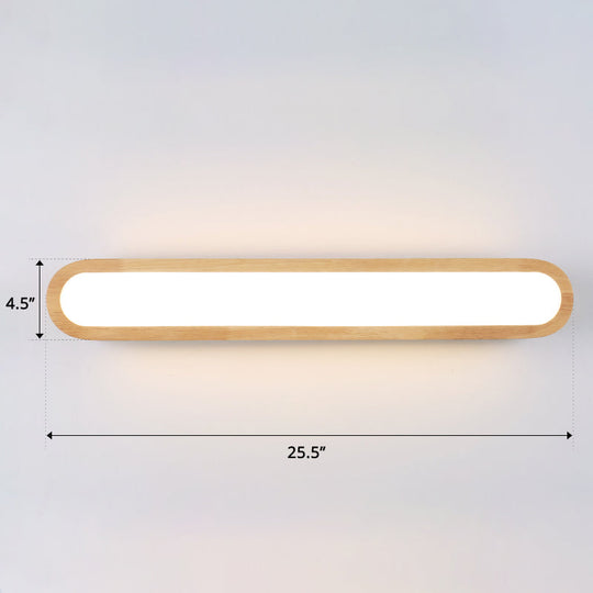 Sleek Led Wall Sconce With Acrylic Diffuser - Ideal For Hallways