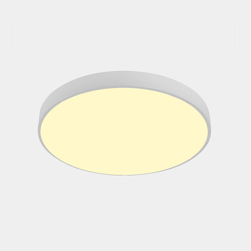 Nordic Led Ceiling Light With Acrylic Diffuser For Hallways - Sleek Metal Flush Mount