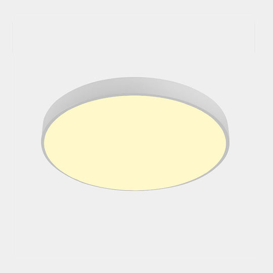 Nordic Led Ceiling Light With Acrylic Diffuser For Hallways - Sleek Metal Flush Mount
