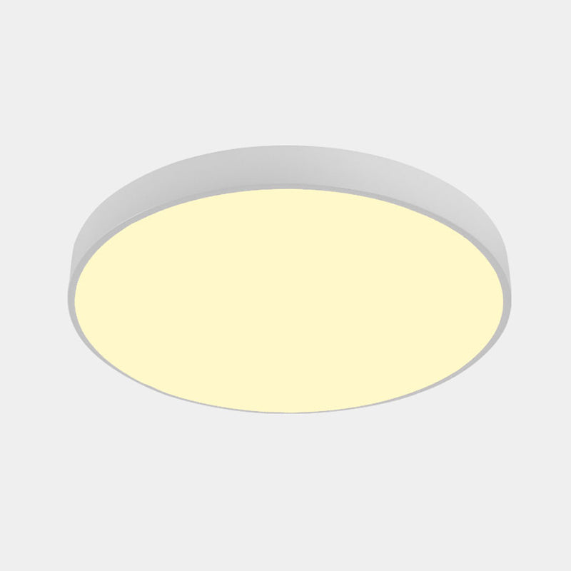 Nordic Led Ceiling Light With Acrylic Diffuser For Hallways - Sleek Metal Flush Mount