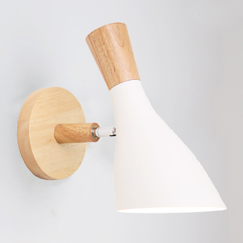 Nordic Metal Wall Lamp With Rotating Head - Ideal For Small Spaces White / Bottle