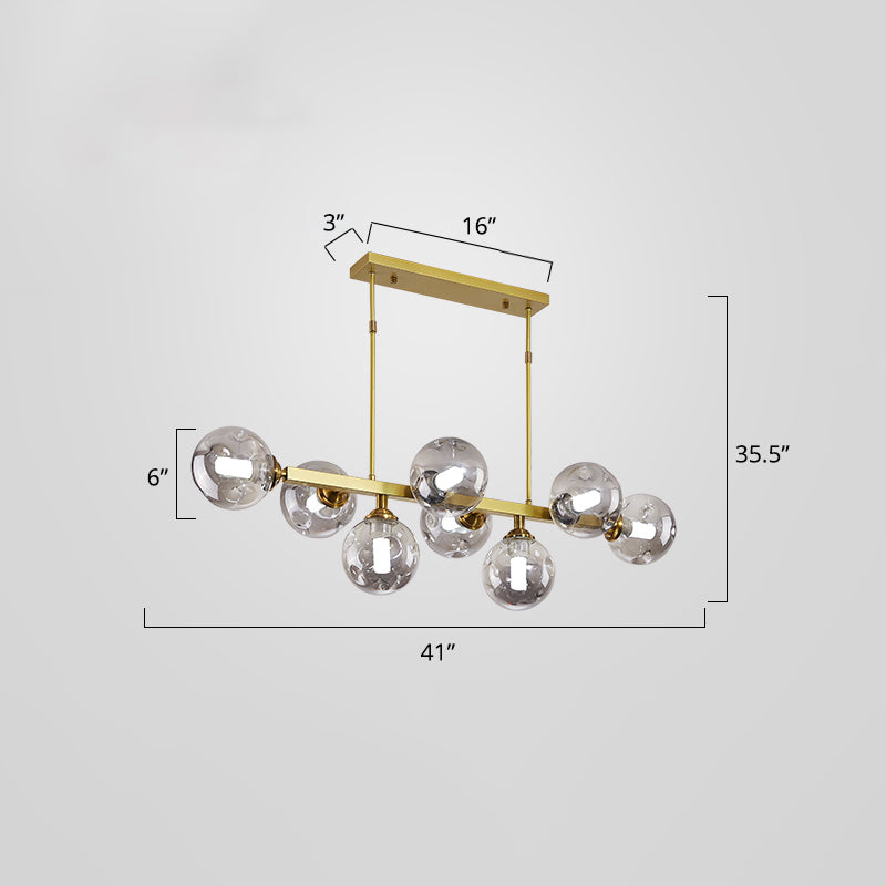 Bubbles Glass Pendant Light: Stylish Island Hanging Fixture For Postmodern Dining