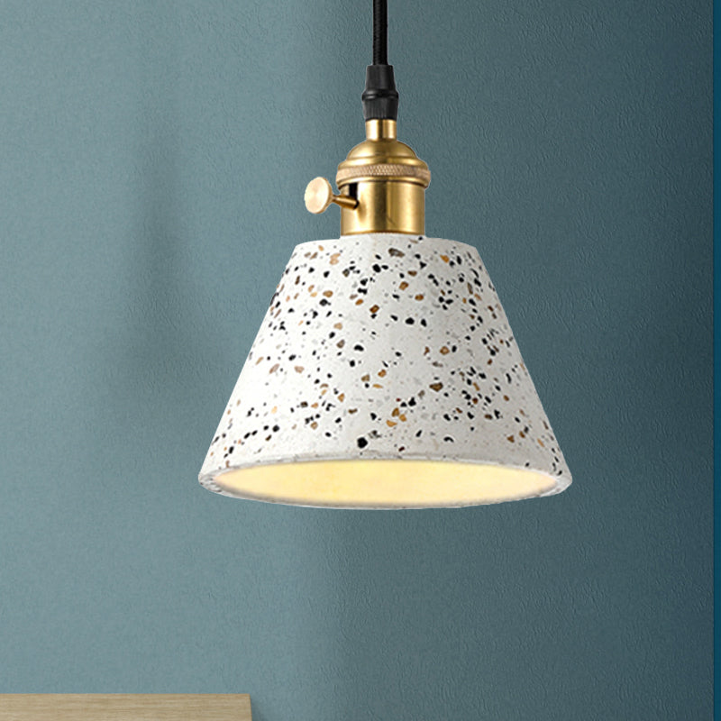 Vera - Nordic Style Black/Blue/Green Cone Concrete Pendant Lighting