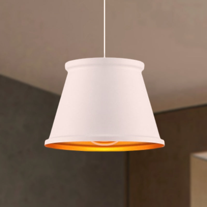 Vintage Style Pendant Light With Metal Shade | 1 Bulb Suspension Lighting For Dining Room In