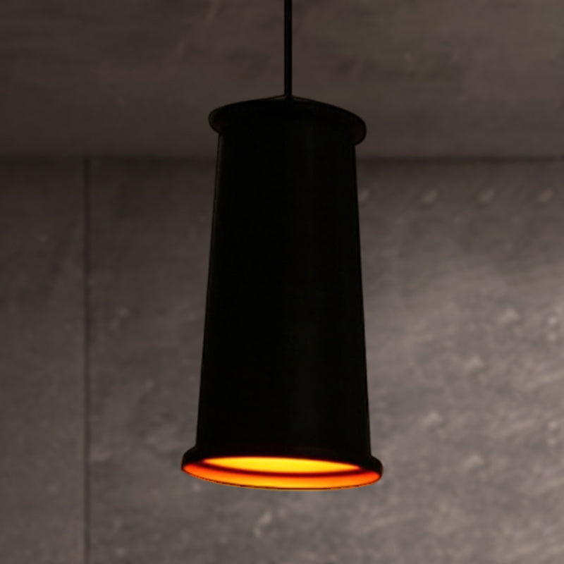 Vintage Style Pendant Light With Metal Shade | 1 Bulb Suspension Lighting For Dining Room In