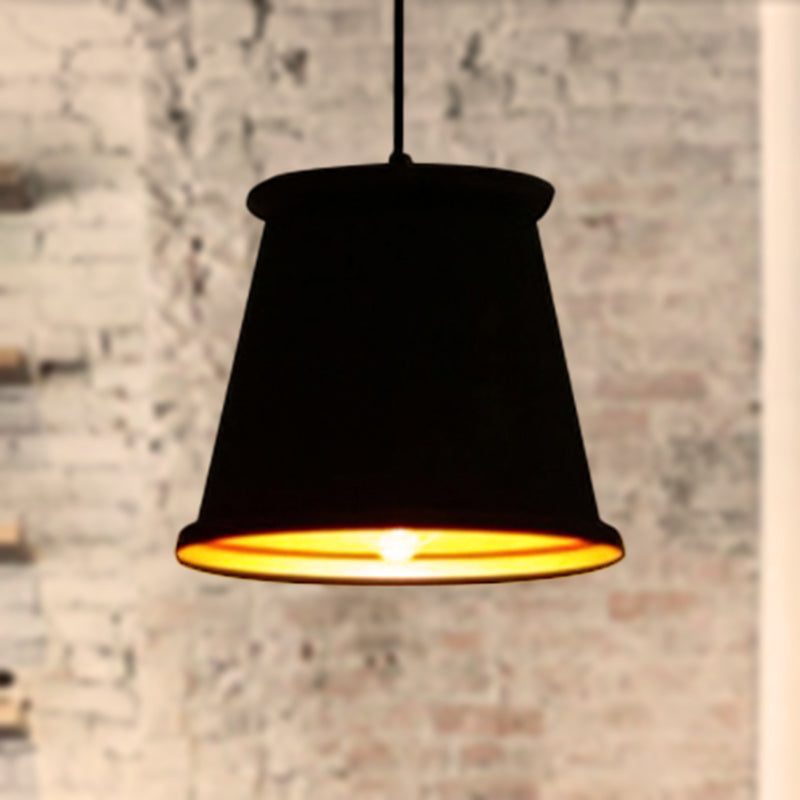 Vintage Style Pendant Light With Metal Shade | 1 Bulb Suspension Lighting For Dining Room In