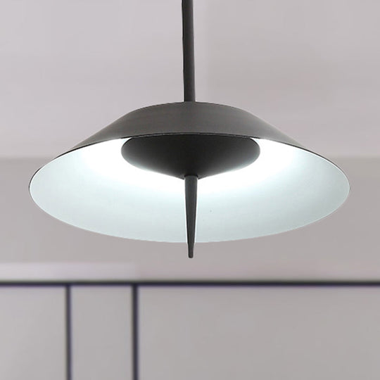 Metal Nordic Style Pendant Light - Black/Copper/Gold Cone Shade Perfect For Dining Rooms