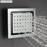 24x12 Inch 600x300mm Bluetooth Music LED Shower Head Panel Faucet Rain Mist Waterfall Column Thermostatic Mixer Valve